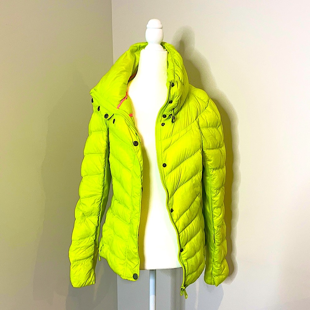 JCPenney Neon Yellow Puffer Jacket